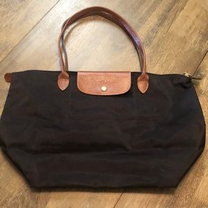 Authentic Longchamp Large La Pliage Black Tote